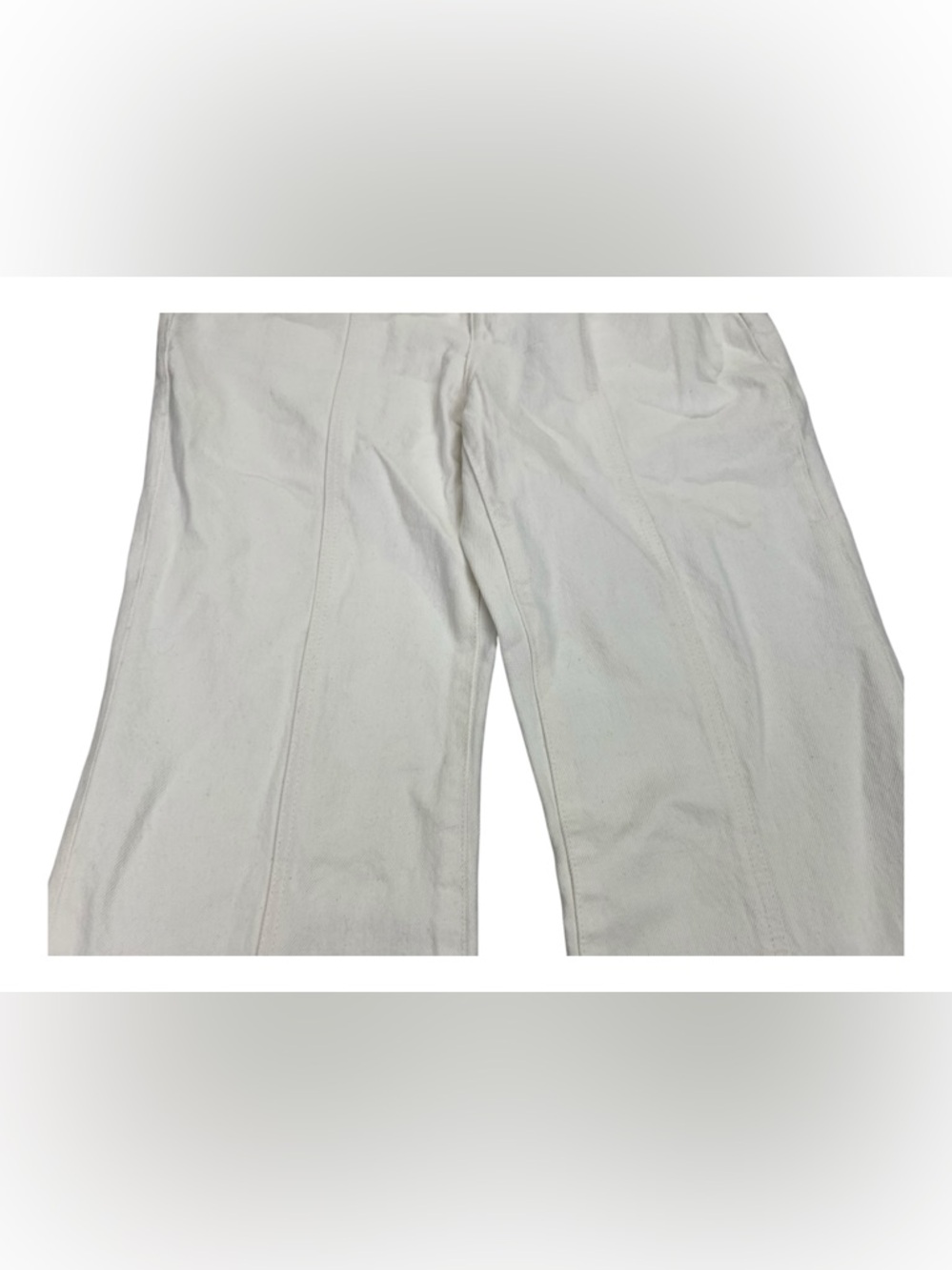 Madewell Baggy Flare Jeans Women’s Sz 26 Tile White High Rise Wide Leg Split Hem - Picture 7 of 16